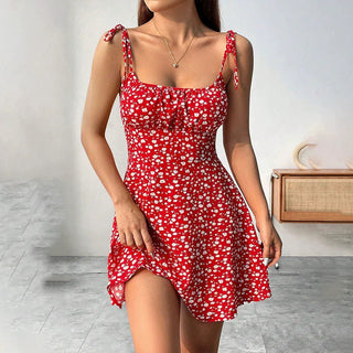 Floral A-Line Summer Mini Dress
