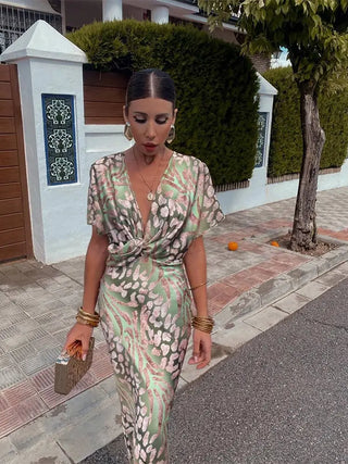Classic Wrap Midi Dress