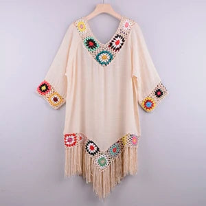 Fringe Crochet Beach Tunic