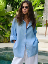 Relaxed Cotton Button-Up Shirt