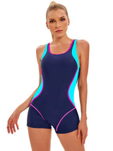 Sport Panel One-Piece Swimsuit
