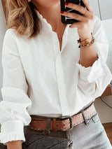 Luna Long-Sleeve Relaxed Blouse