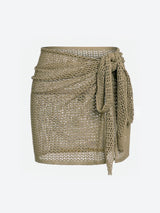 Strappy Knit Split Beach Dress