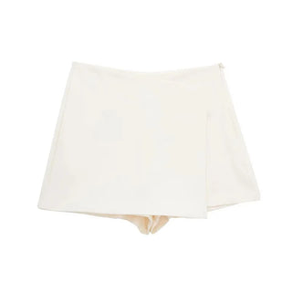Asymmetric High-Waist Skort