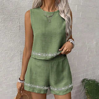 Sleeveless Top & Shorts Co-Ord Set