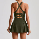 Crossback Bra & Tennis Skort Set