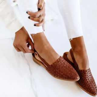 Braided Slingback Ballet Flats