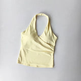 Halter V-Neck Sports Bra