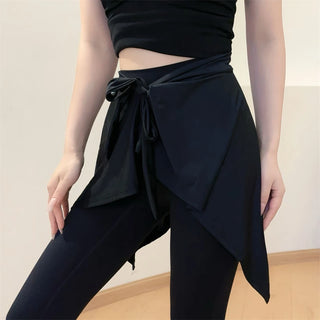 Tie-Wrap Athletic Skirt Overlay