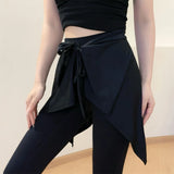 Tie-Wrap Athletic Skirt Overlay