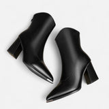 Black High-Heel Chelsea Ankle Boots