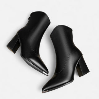 Black High-Heel Chelsea Ankle Boots