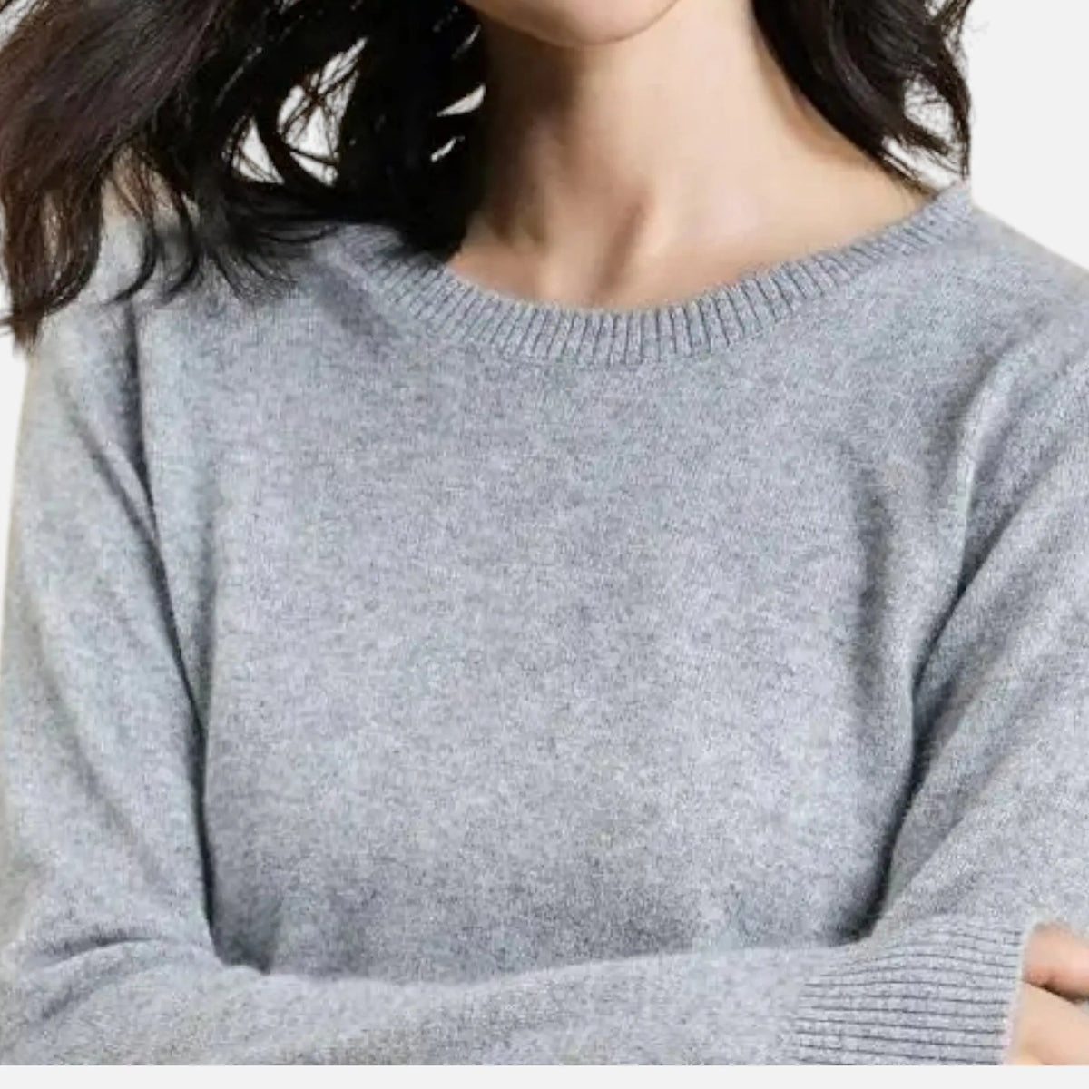 Nora Fine Knit Crew Neck Jumper in Rose Red by Aurelia Sun