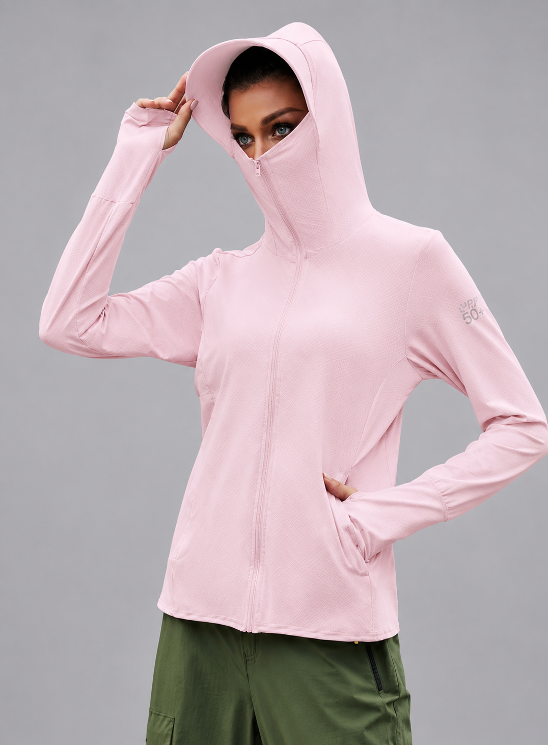 Aurelia Sun Coastal Zip Sun Hoodie – Pink, AU 10