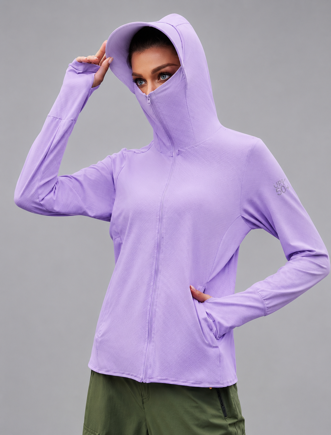 Aurelia Sun Coastal Zip Sun Hoodie – Purple, AU 10