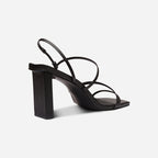 Geanie Leather Angular Heel – Black by Aurelia Sun