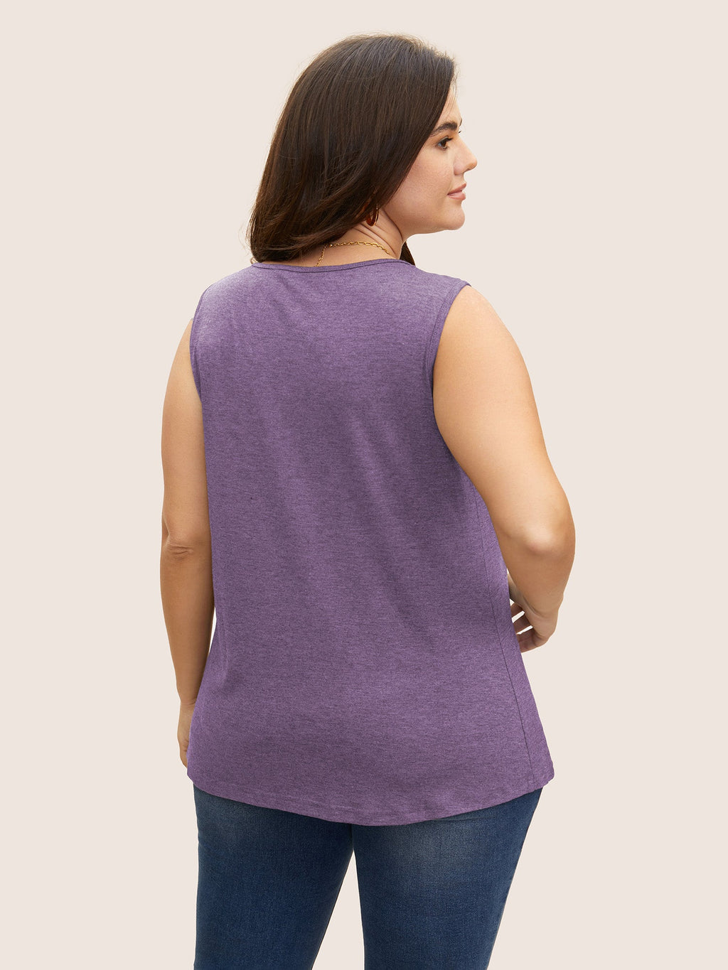 Plus Size Square-Neck Tank Top