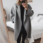 Harper Tailored Winter Overcoat – Grey