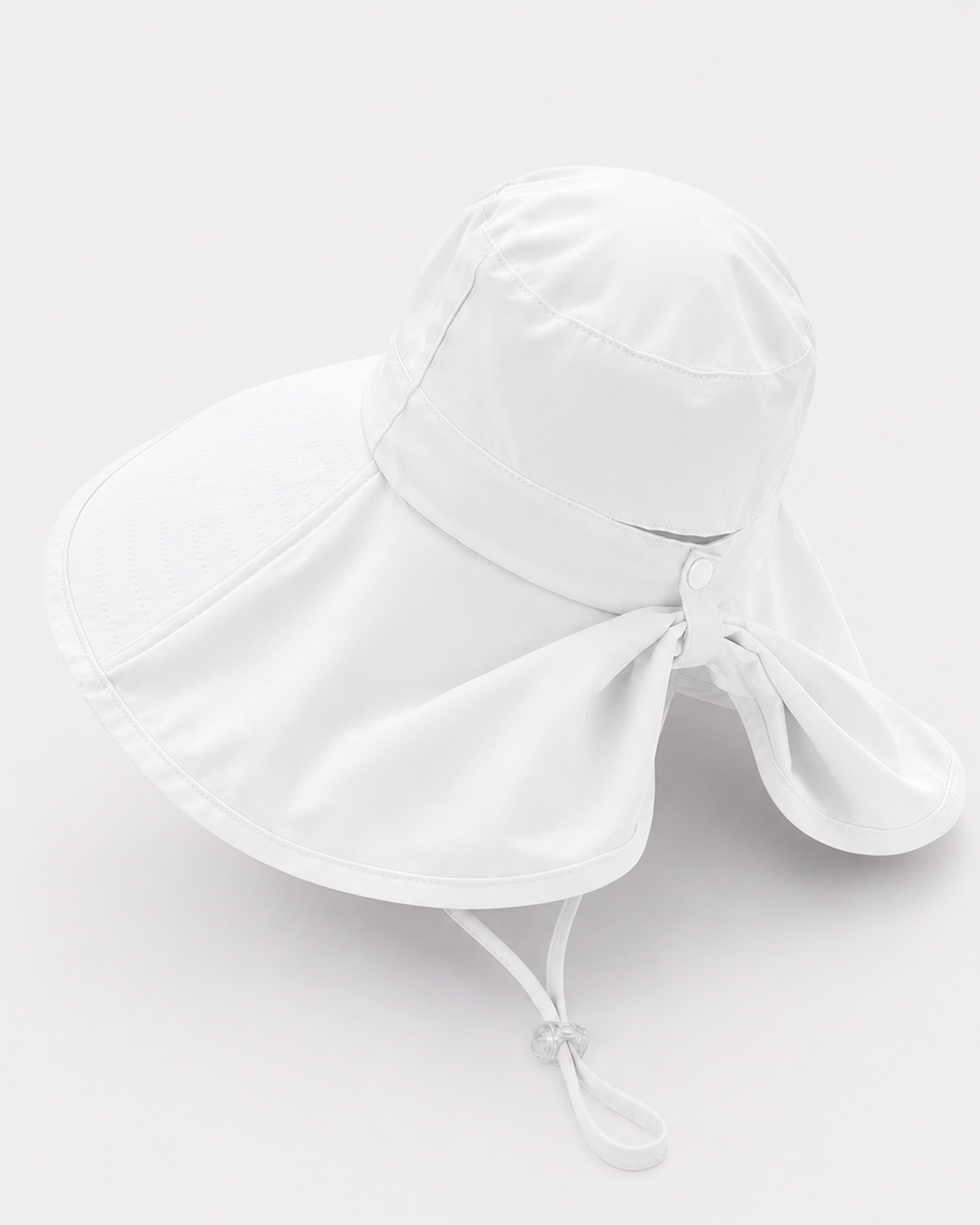 Aurelia Sun Coastal Neck Cover Hat – White, One Size
