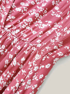 Plus Size Ditsy Floral Flutter-Sleeve Maxi Dress