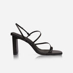 Geanie Leather Angular Heel – Black by Aurelia Sun
