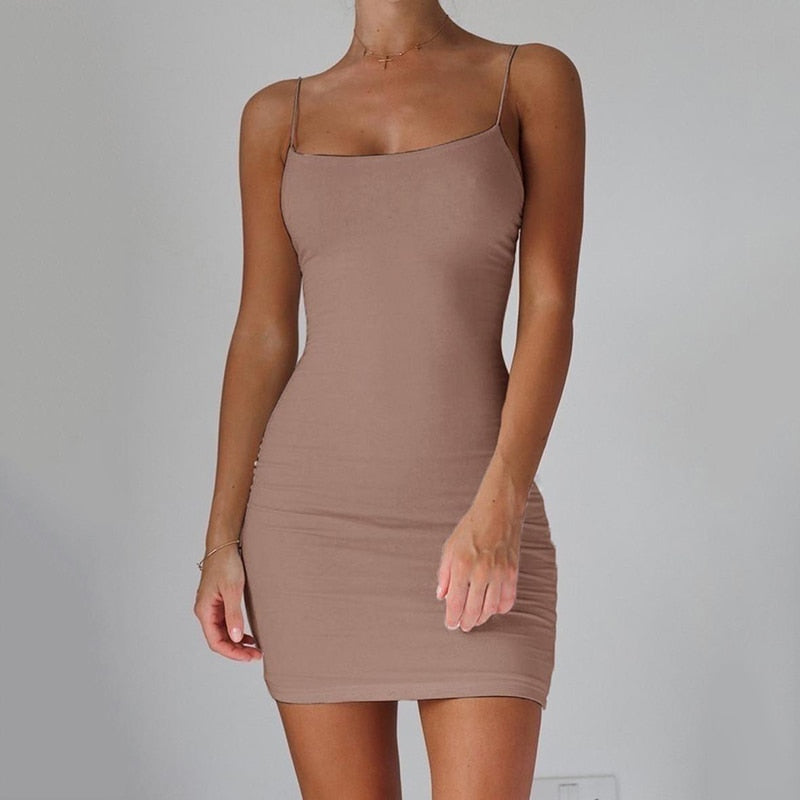 Halter Bodycon Summer Mini Dress