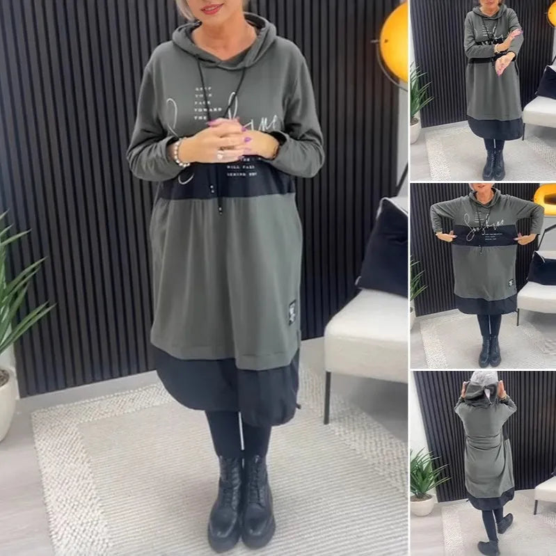 Relaxed Hooded Mini Dress
