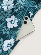 Plus Size Tropical Floral One-Piece Swimsuit