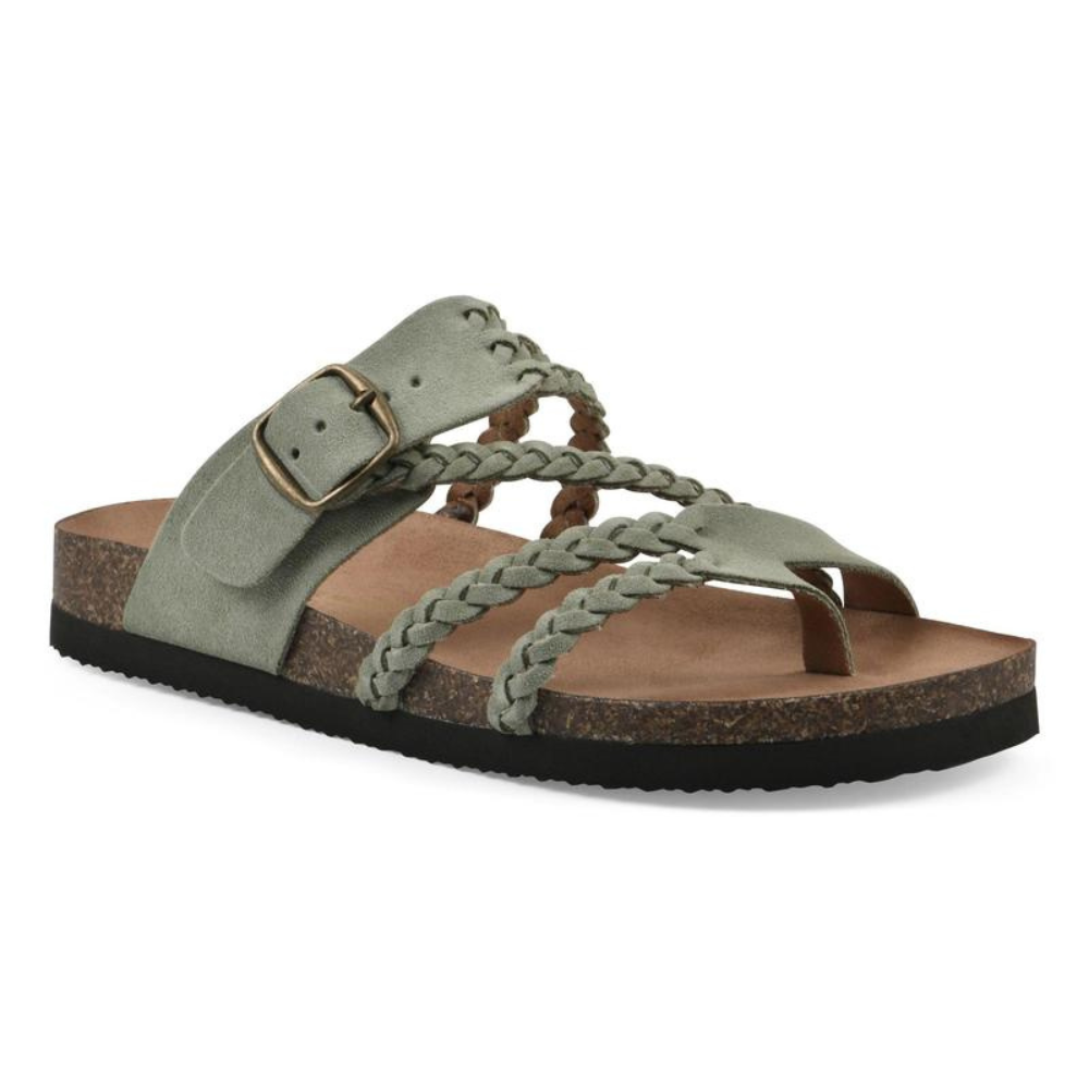 Hayleigh Braided Cork Sandals – Beige