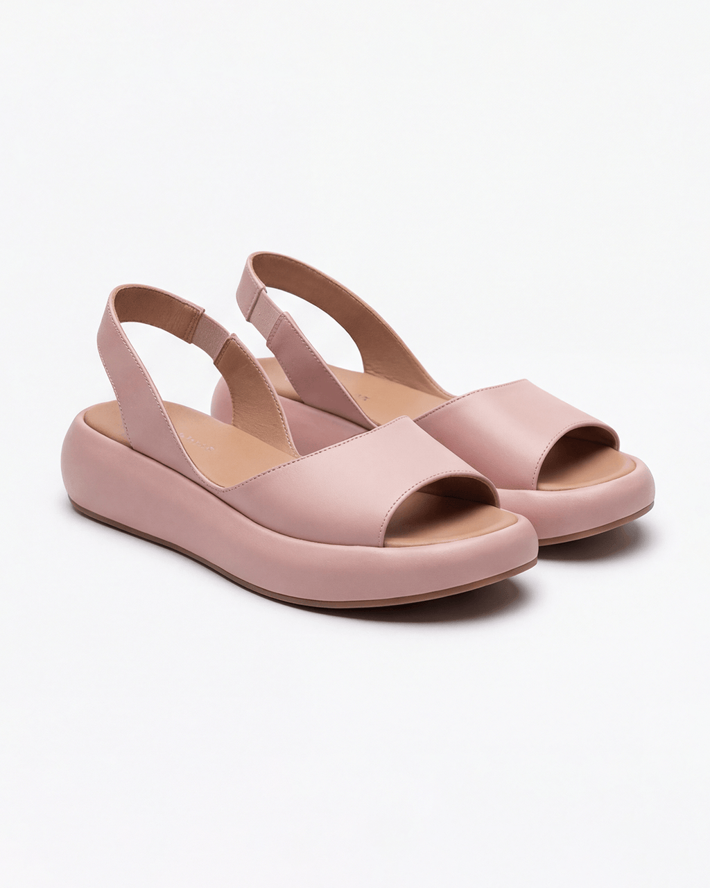 Slingback Peep-Toe Wedge Sandals