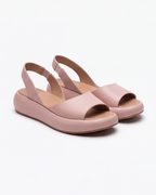 Slingback Peep-Toe Wedge Sandals