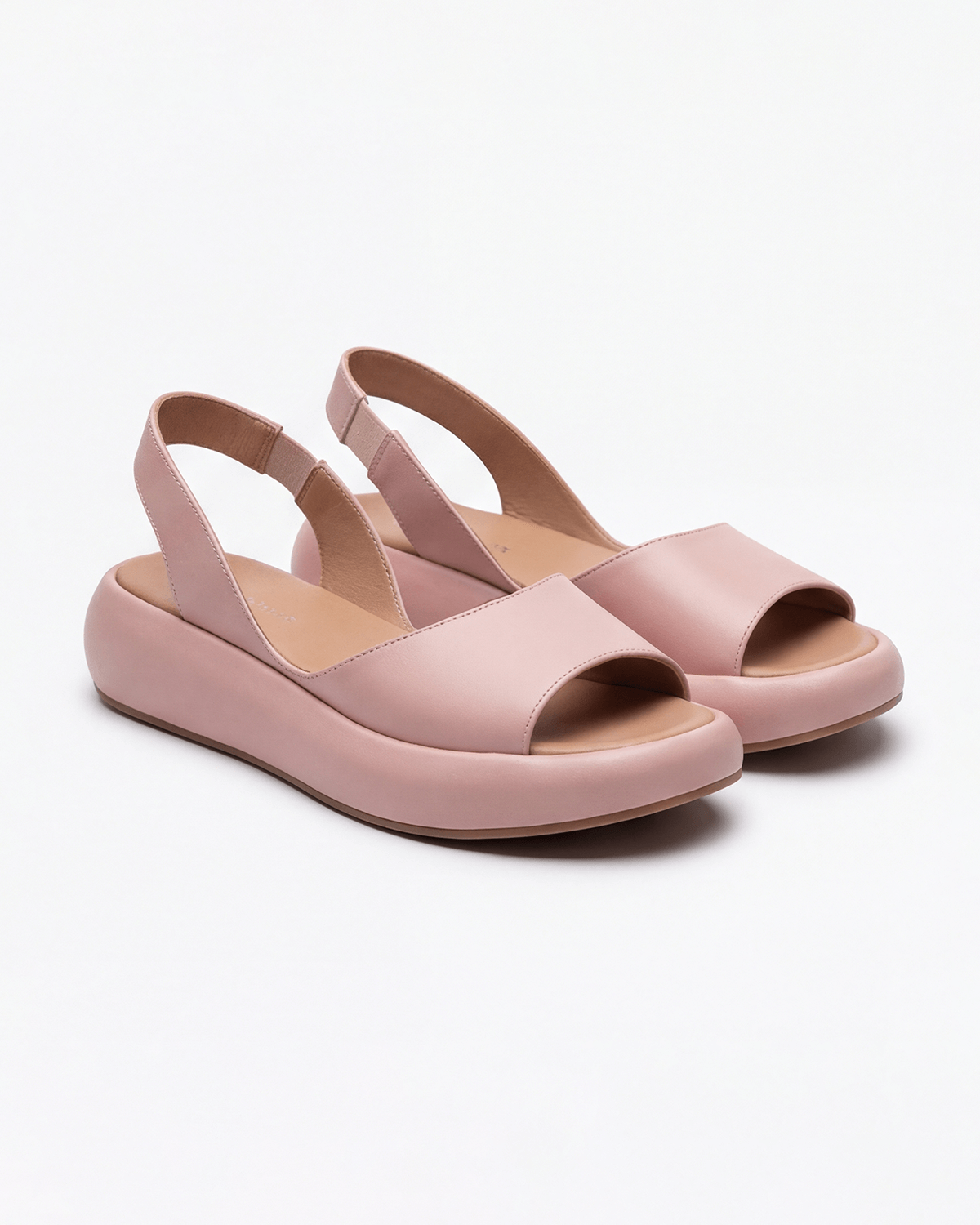 Slingback Peep-Toe Wedge Sandals