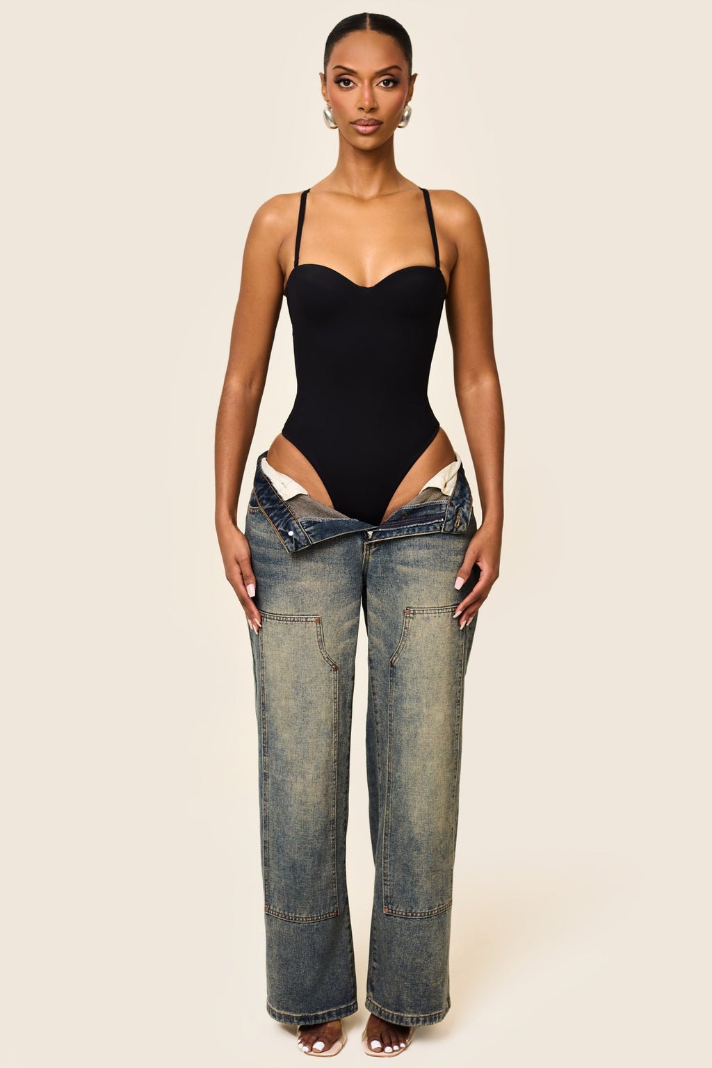 Black Sweetheart Sculpt Bodysuit