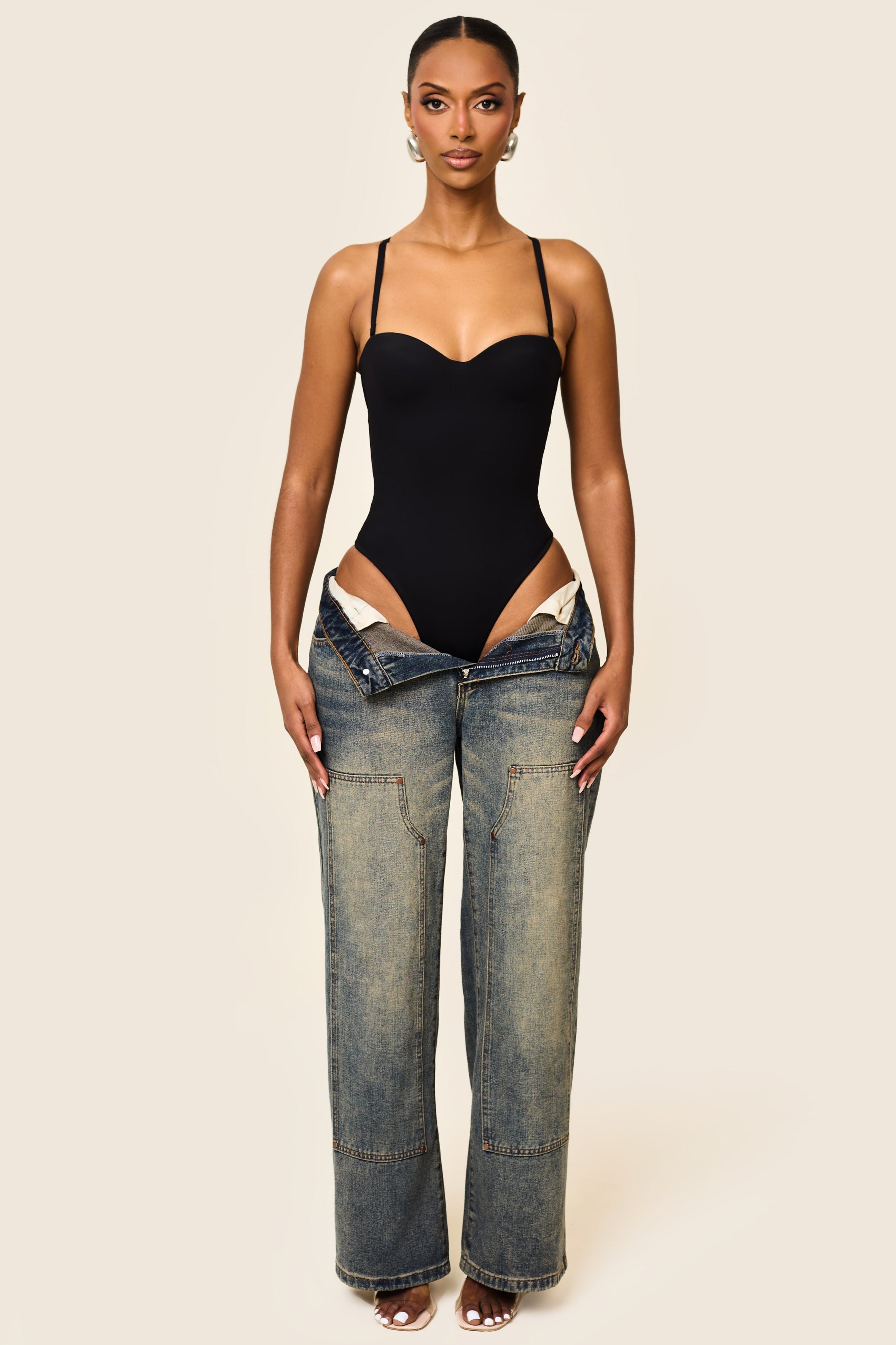 Black Sweetheart Sculpt Bodysuit