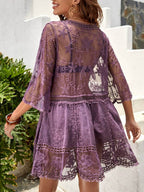 Solara Lace Beach Cover-Up