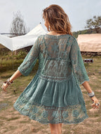 Solara Lace Beach Cover-Up