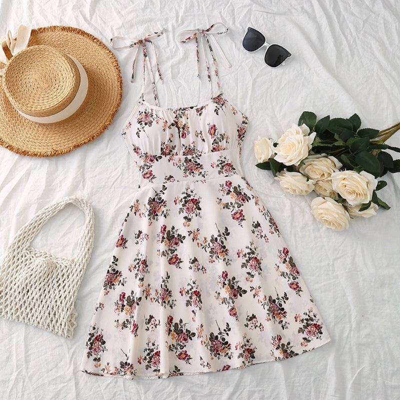 Floral A-Line Summer Mini Dress
