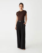 Saskia Lurex Knit Top in Fudge by Aurelia Sun