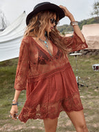 Solara Lace Beach Cover-Up