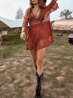 Solara Lace Beach Cover-Up