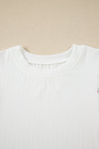 Women's Floral Patchwork Ribbed Knit Top