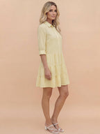 Striped Button-Front Summer Dress