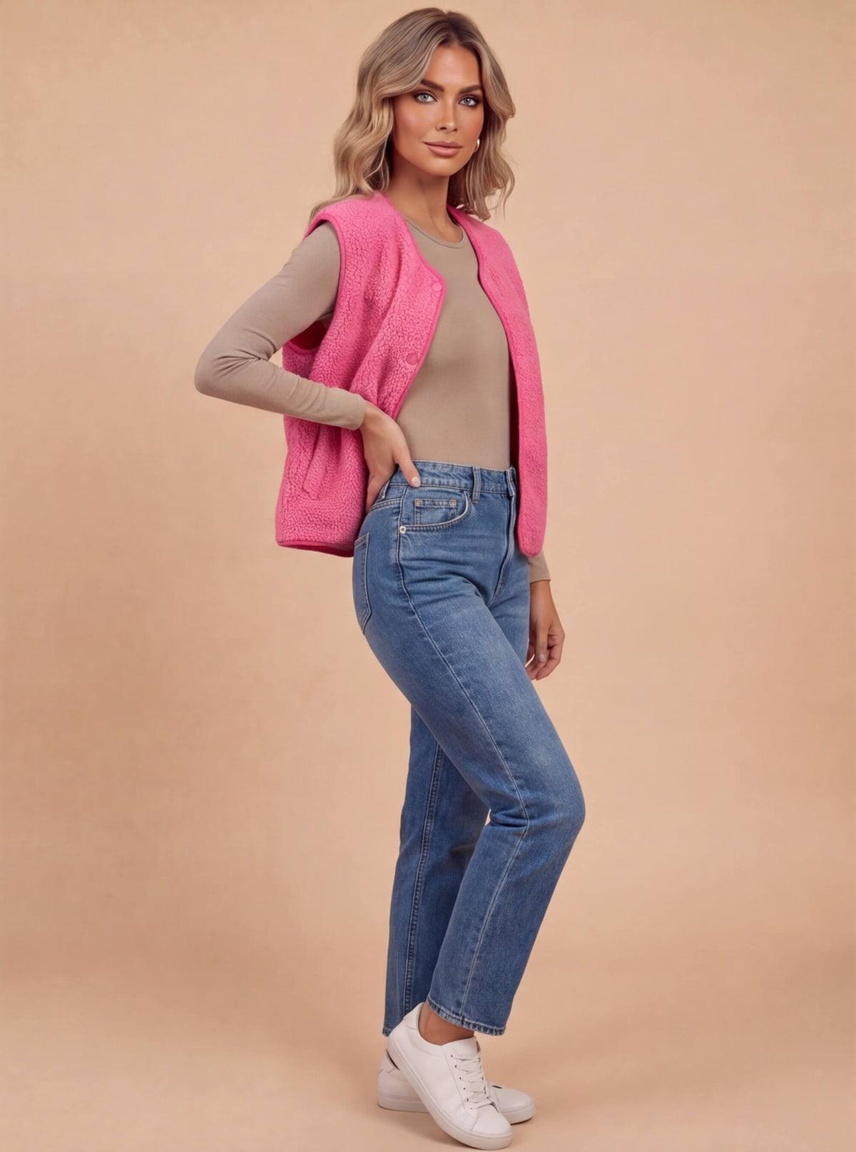 Lamb Wool Layering Vest