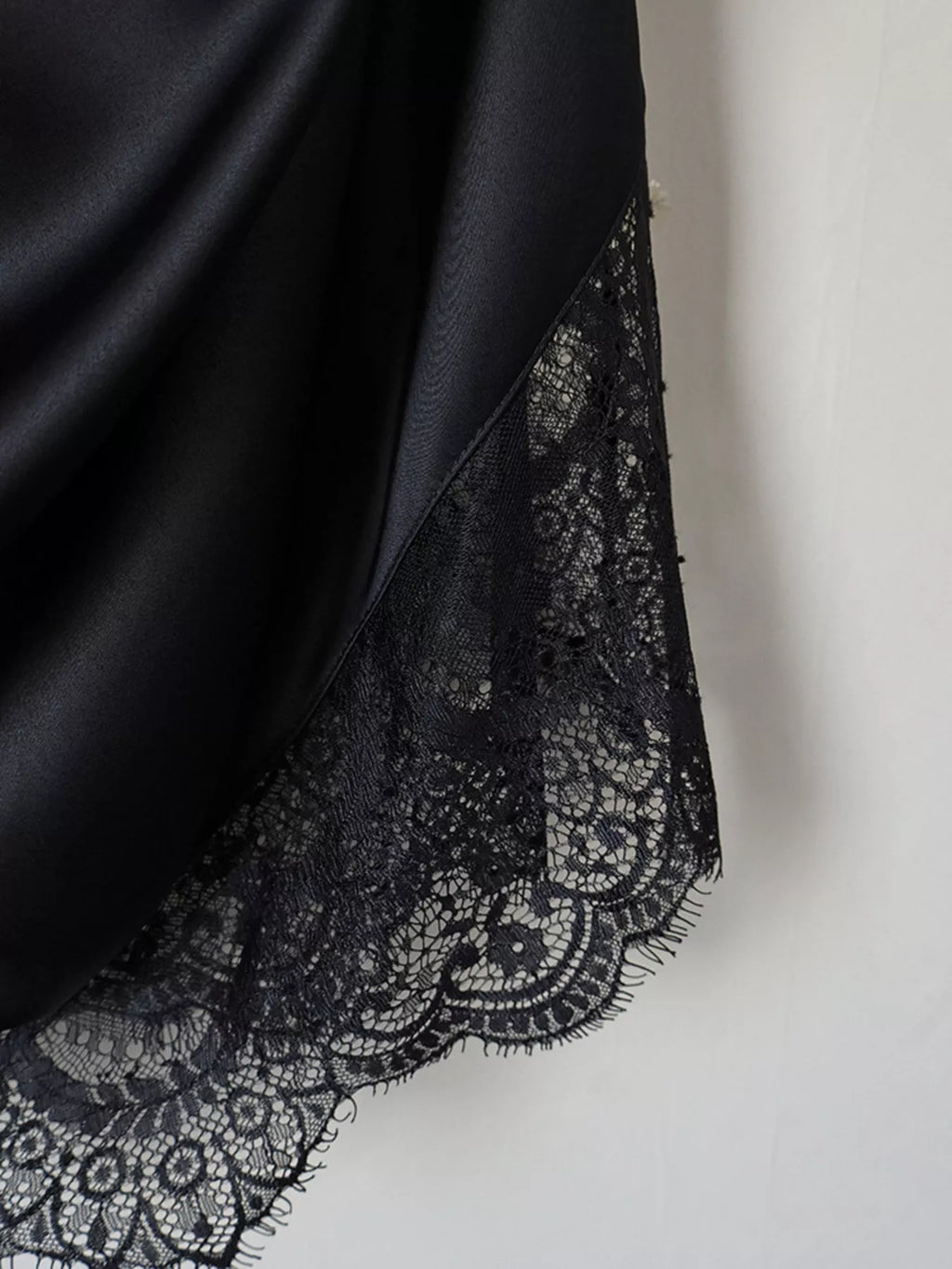 Women's Satin Mini Dress with Lace Cape