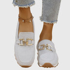 Susana Cushioned Everyday Loafers in Blue by Aurelia Sun