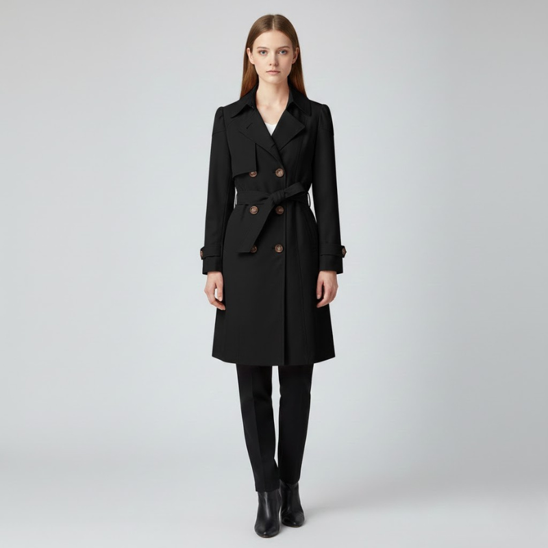 Women's Button-Front Trench Coat – Beige