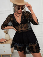 Solara Lace Beach Cover-Up