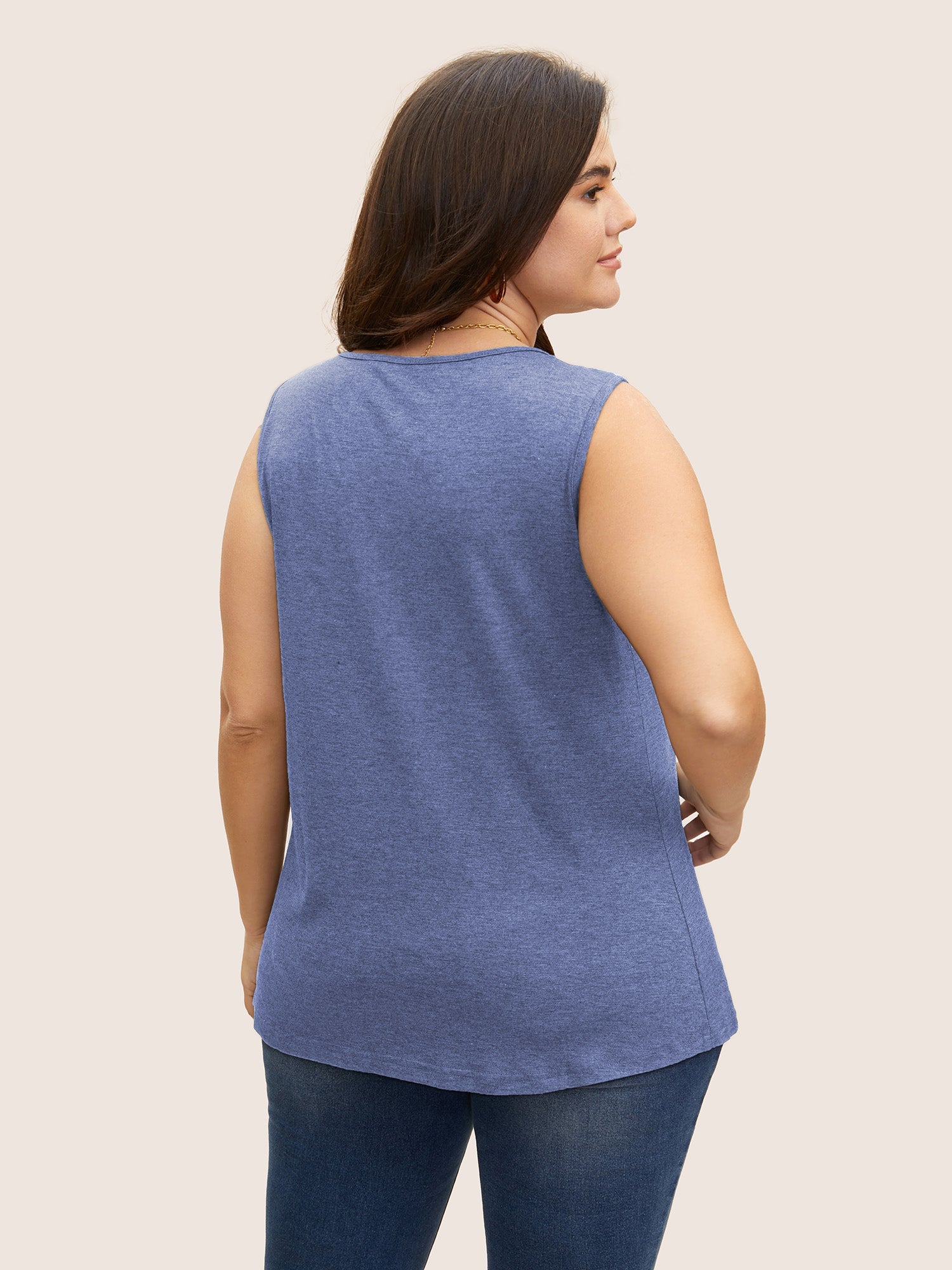 Plus Size Square-Neck Tank Top