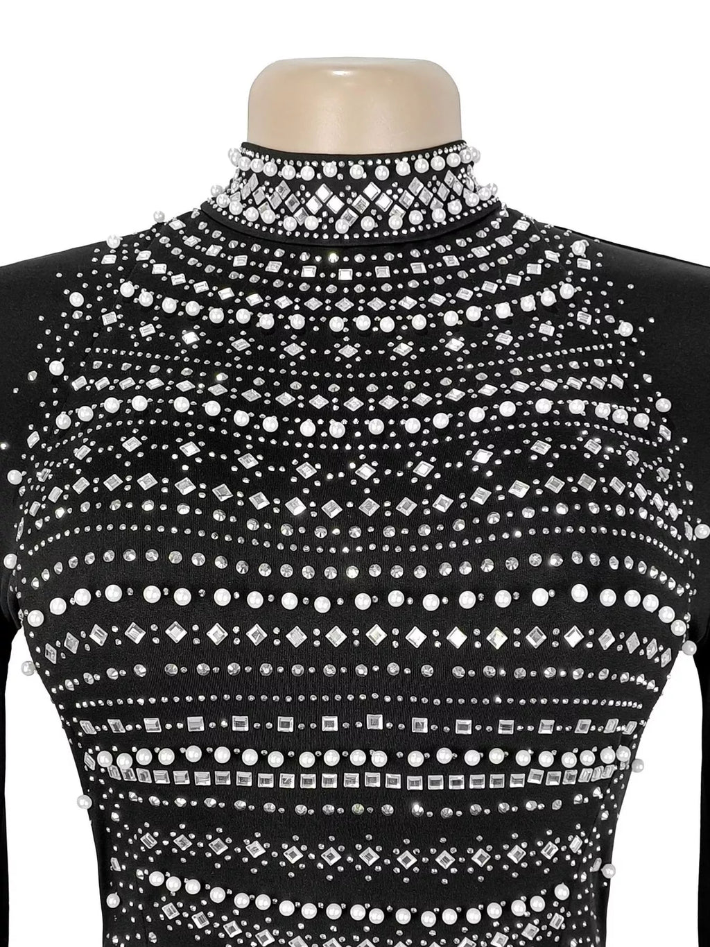 Women's Rhinestone Cape Maxi Dress
