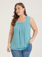 Plus Size Square-Neck Tank Top